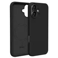 Etteri Silicone phone case with MagSafe support for iPhone 16, black