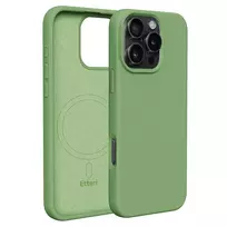 Etteri Silicone phone case with MagSafe support for iPhone 16 Pro Max, green