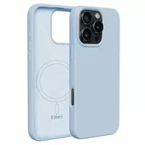 Etteri Silicone phone case with MagSafe support for iPhone 16 Pro Max, blue