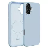 Etteri Silicone phone case with MagSafe support for iPhone 16 Plus, blue