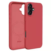 Etteri Silicone phone case with MagSafe support for iPhone 16 Plus, pink