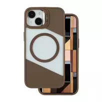 TFO Fusion Mag phone case with MagSafe support for iPhone 14, brown