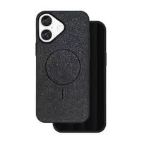 TFO Glitter Thin Mag phone case with MagSafe support for iPhone 16e, black