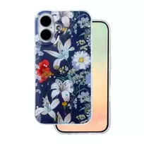 TFO Glow Glam phone case for iPhone 16, blue