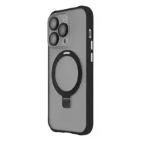 Tecto Shield Ring Secure Mag phone case with stand and MagSafe support for iPhone 13, black
