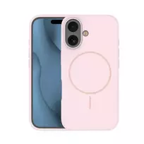 TFO Silicone Thin Mag phone case with MagSafe support for iPhone 16 Pro Max pink