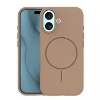 TFO Silicone Thin Mag phone case with MagSafe support for iPhone 17, brown