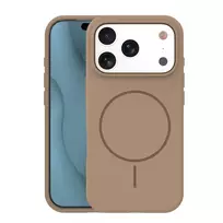TFO Brown Silicone Thin Mag phone case with MagSafe support for iPhone 17 Pro Max