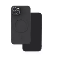 TFO Simple Color Mag phone case with MagSafe support for iPhone 13, black