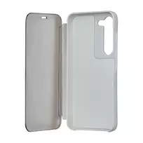Tecto Shield Fold Mirror View Case for Samsung Galaxy A14 4G / A14 5G in silver