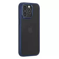Comma Joy Elegant phone case for iPhone 15 Pro Max, blue