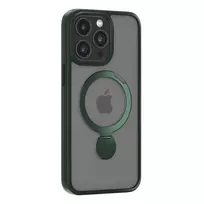 Comma Joy Shark phone case with MagSafe support for iPhone 15 Plus, navy green