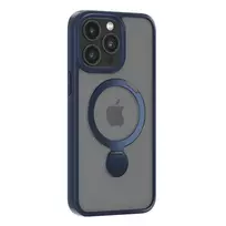 Comma Joy Shark Mag phone case with MagSafe support for iPhone 15 Pro Max, blue