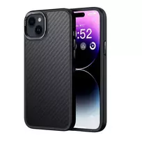Comma Kevlar Mag phone case with MagSafe support for iPhone 15, black