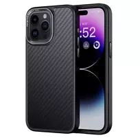 Comma Kevlar Mag phone case with MagSafe support for iPhone 15 Pro Max, black