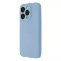 Tecto Shield Soft Touch Mag phone case with MagSafe support for iPhone 15 Pro Max, blue