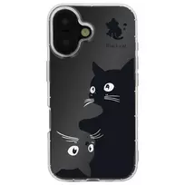 TFO Ultra-trendy transparent iPhone 15 Pro phone case (cat)