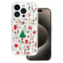 TEL PROTECT Christmas phone case for iPhone 14 Pro clear (Design 2)