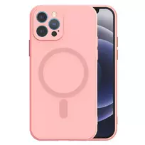 TEL PROTECT MagSilicone phone case with MagSafe support for iPhone 14 Pro Max, pink