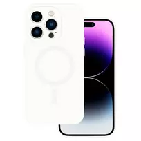 TEL PROTECT MagSilicone phone case with MagSafe support for iPhone 11, white