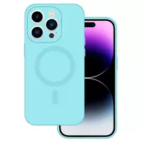 TEL PROTECT MagSilicone phone case with MagSafe support for iPhone 11, blue