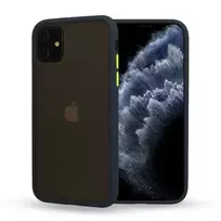 Vennus Navy Color Button Bumper for Samsung Galaxy A20S