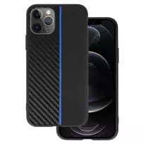 TEL PROTECT CARBON phone case for iPhone 11 Pro, black/blue