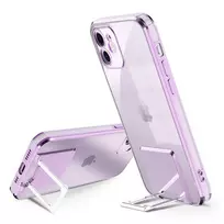 TEL PROTECT Kickstand Luxury phone case with stand for iPhone 12 Pro Max, purple
