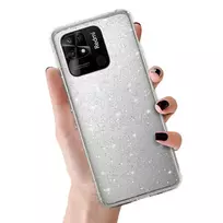 Toptel Crystal Glitter Case for Xiaomi Redmi 10C in Silver
