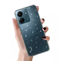 Toptel Crystal Glitter Case for Xiaomi Redmi 14C in Silver