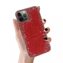 Toptel Brilliant Clear phone case for iPhone 12 Pro Max, red