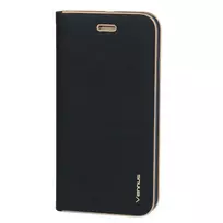 Vennus book-style phone case for iPhone 12 mini, navy blue