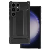 Toptel Carbon Armor Case for Samsung Galaxy S23 Ultra, Black