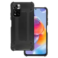 Toptel Carbon Armor Case for Xiaomi Redmi Note 11 5G/Note 11S 5G/Poco M4 Pro 5G, Black