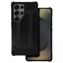 Toptel Carbon Armor Case for Samsung Galaxy S25 Ultra, Black