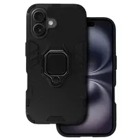 Toptel Ring Armor phone case with stand for iPhone 16 Plus, black
