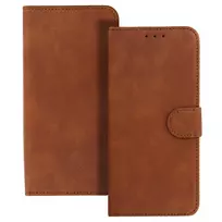 Toptel COMMON Universal Book Case (SIZE L) for iPhone 6 Plus/7 Plus/8 Plus/Xs Max/11 Pro Max/Samsung S20 FE/S21 FE/S10 Plus/A10/A32/A54/Xiaomi 12 Lite/Huawei P30 Pro, brown