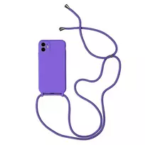 Toptel Purple silicone strap phone case for iPhone 11 Pro