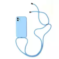 Toptel Blue silicone strap phone case for iPhone 11 Pro