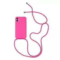 Toptel Pink silicone strap phone case for iPhone 11 Pro