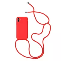 Toptel Red silicone strap phone case for iPhone 11 Pro