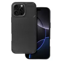 TEL PROTECT Carbon Elite phone case for iPhone 16 Pro Max, black