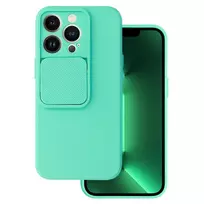 Toptel Camshield soft phone case for iPhone 13 Pro, green (with camera lens protection)