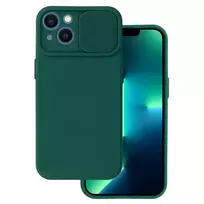 Toptel Camshield soft phone case for iPhone 13, green (with camera lens protection)