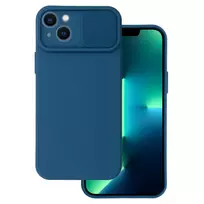 Toptel Camshield soft phone case for iPhone 14, navy (with camera lens protection)