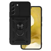 Toptel Slide Camera Armor Case for Samsung Galaxy S22 Plus, Black