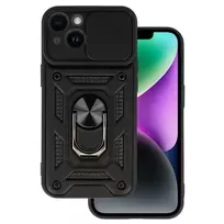 Toptel Slide Camera Armor phone case for iPhone 15, black
