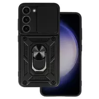 Toptel Slide Camera Armor Case for Samsung Galaxy S23 Plus, Black