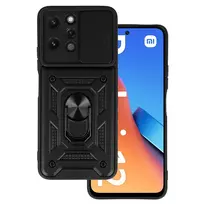 Toptel Slide Camera Armor Case for Xiaomi Redmi 12 in Black