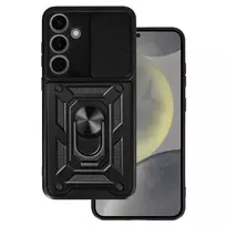 Toptel Slide Camera Armor Case for Samsung Galaxy S24 Plus, Black